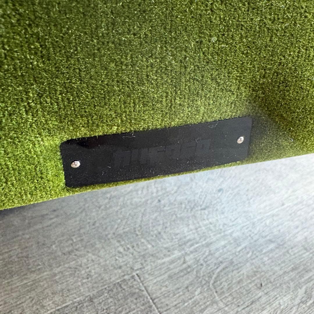 カリモク60 ロビーチェア　3シーター　モケットグリーン　現状品