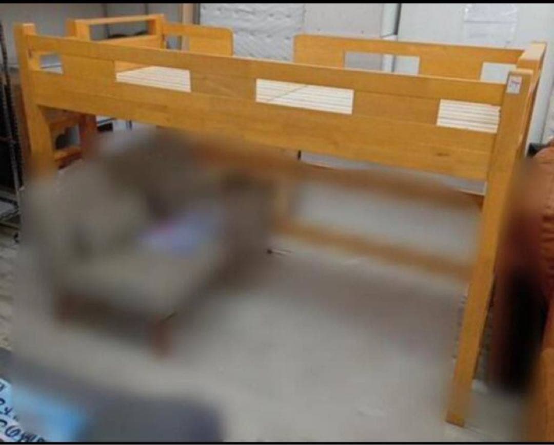 G★SOLID ロフトベッド　耐荷重700kg 子供部屋　ハンガーフック付き