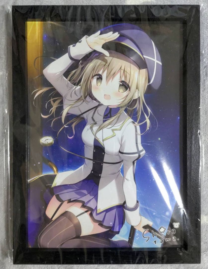 たまこてん2 京都巡回展 星空鉄道とシロの旅 額付 サイン入り ミニ