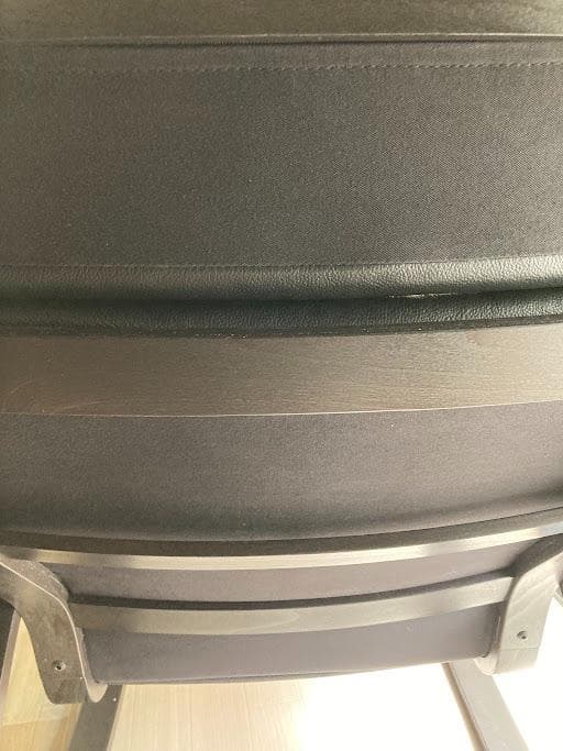 【本革 黒】POÄNG ポエング ロッキングチェア　ブラック本革　黒