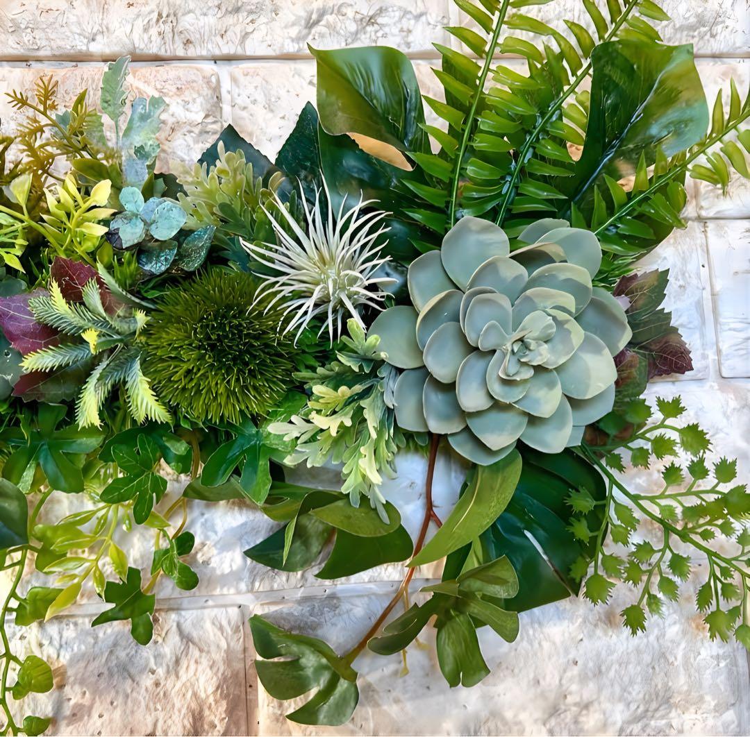 光触媒　人工観葉植物　ウォールグリーン　フェイクグリーン　壁掛け5056327b