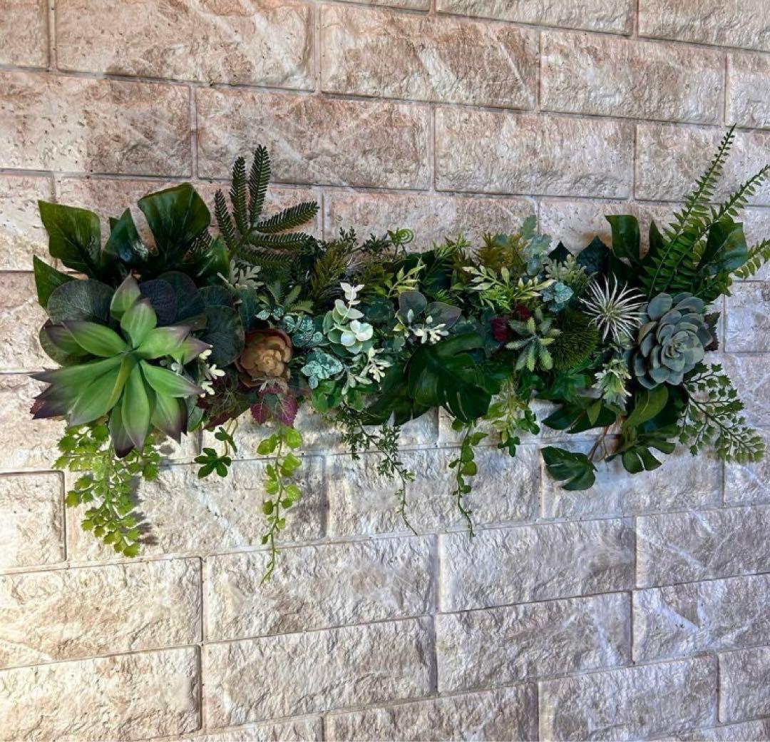 光触媒　人工観葉植物　ウォールグリーン　フェイクグリーン　壁掛け5056327b