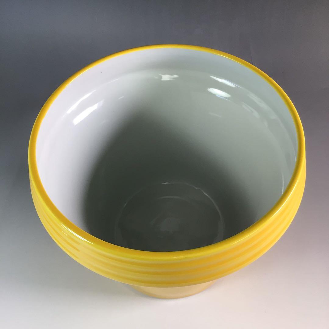 R746 水指 『膳所焼』『陽炎園造』『久田宗也 箱書』『交趾写末広