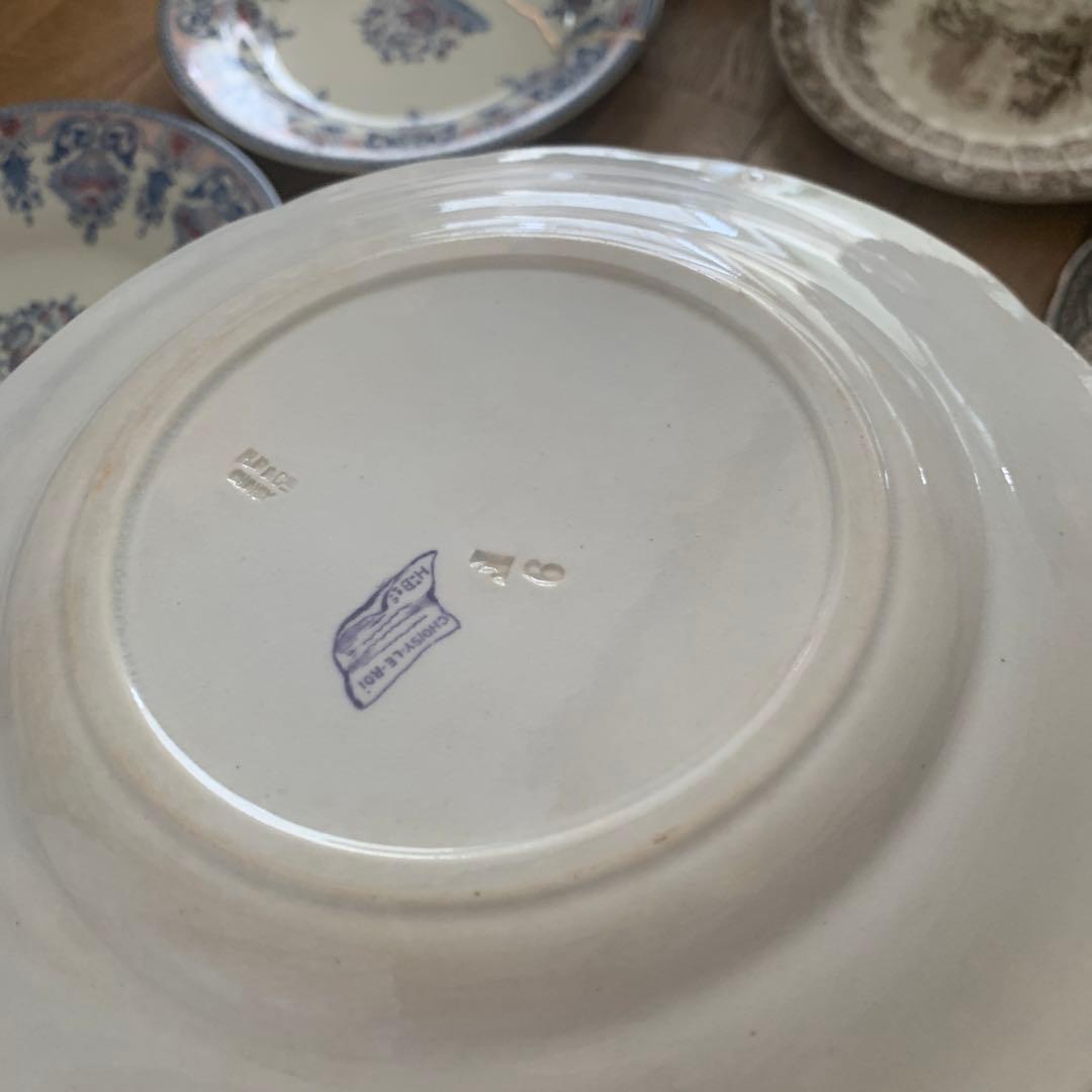 フランス　アンティーク皿　【100〜150年前の物】