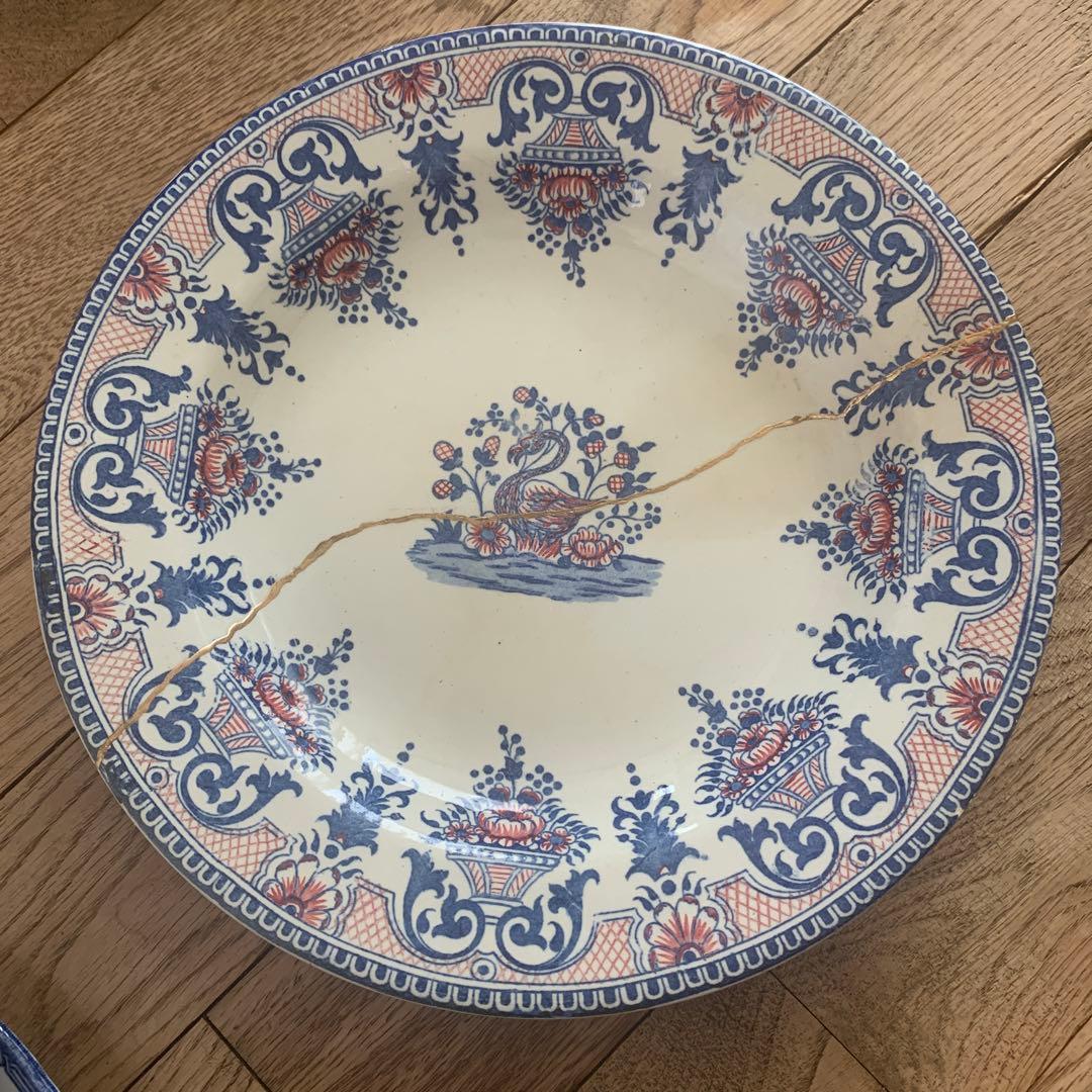 フランス　アンティーク皿　【100〜150年前の物】