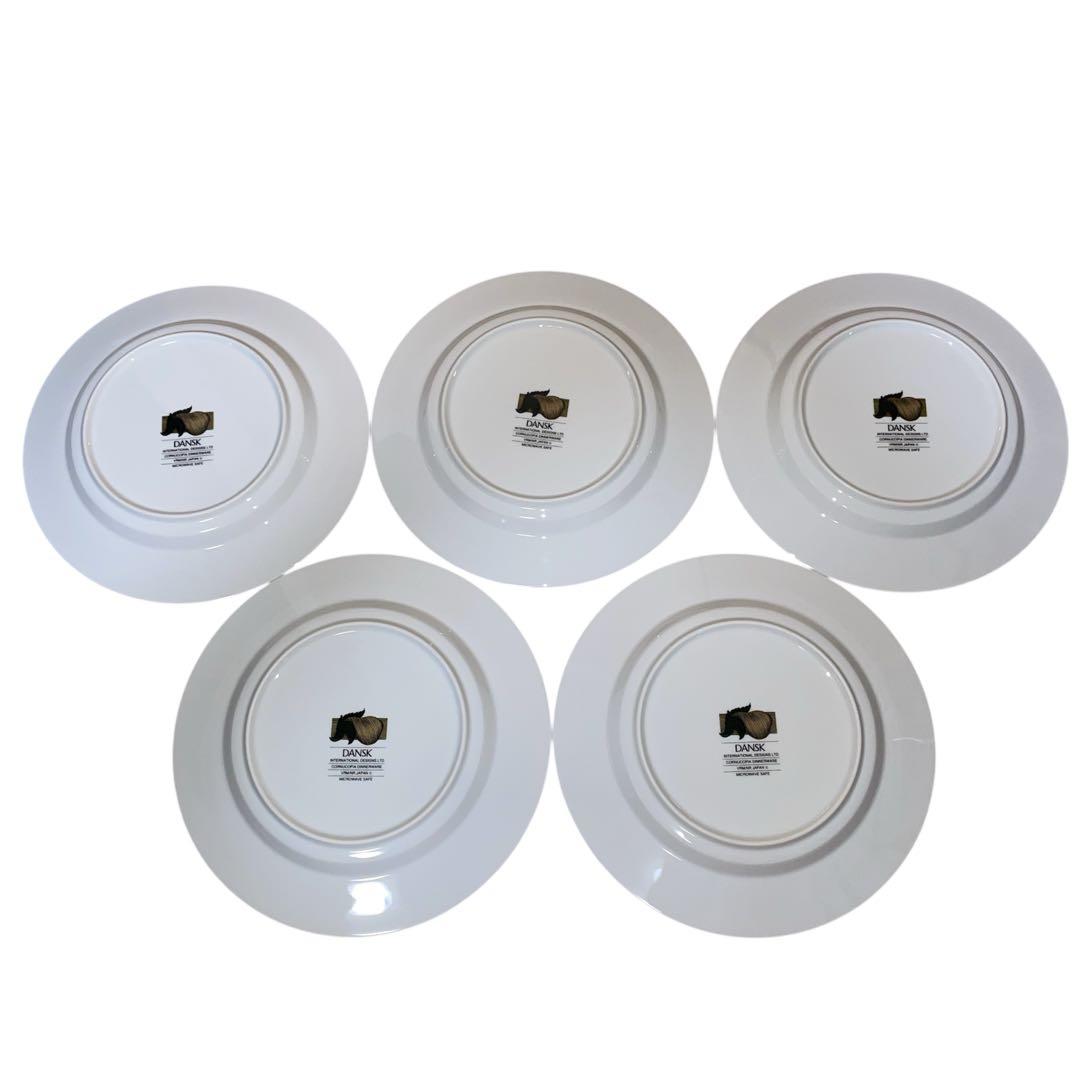 未使用品級】 DANSK コルヌコピア ディナープレート 約23㎝ 5枚セット