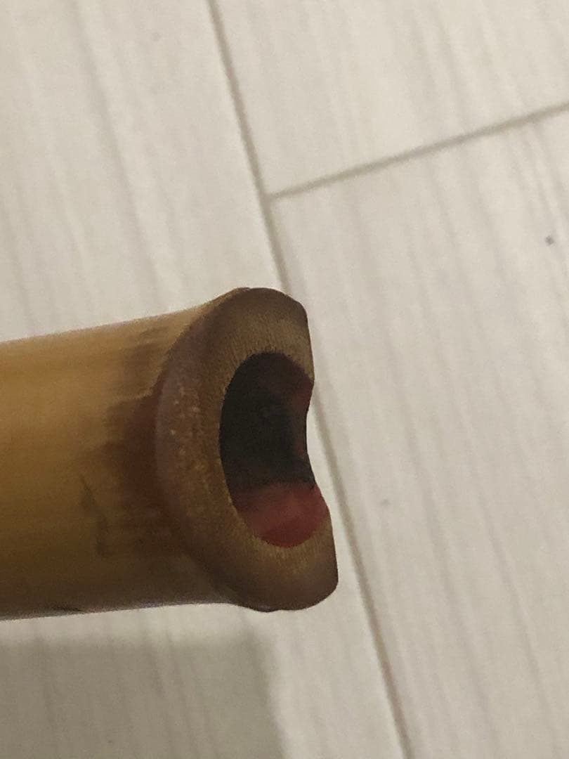 尺八　如童銘二印(田中如童) 一尺八寸管