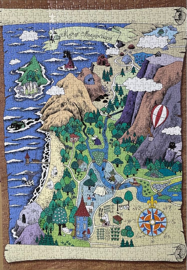 レア ムーミン谷地図・Ⅱ ジグソーパズル 1000ピース - メルカリ