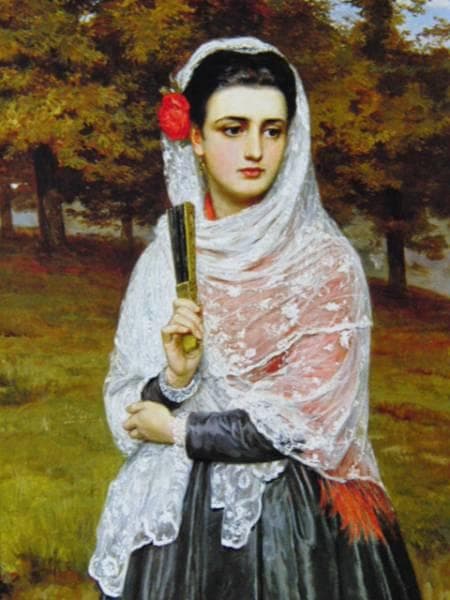 C・リダデイル、朝の散歩、希少画集の一頁、 新品高級額装付