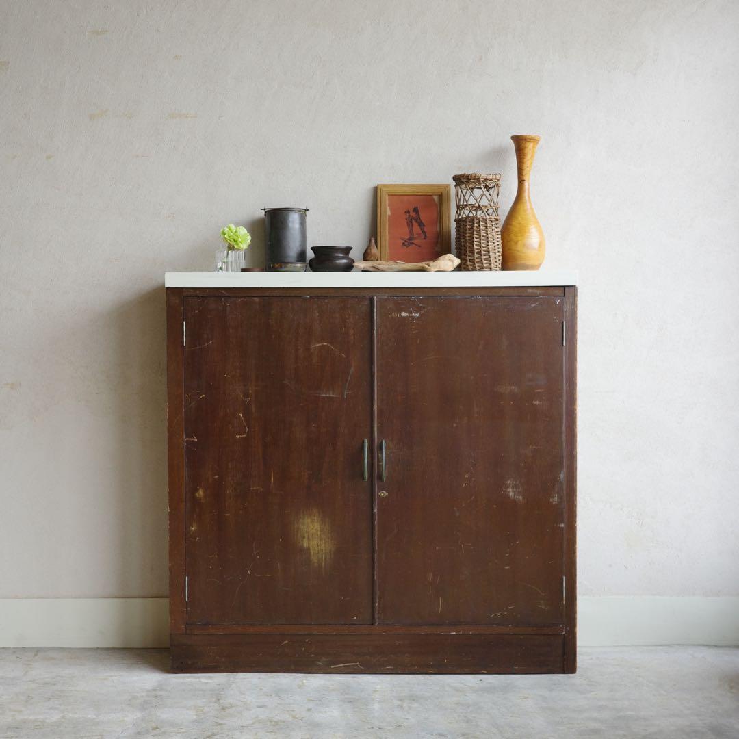 MM！横長の大きな飾り棚　古家具