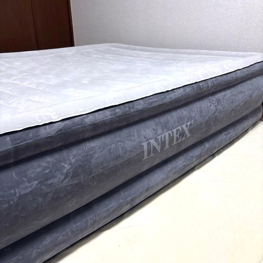 INTEX インテックス エアーベッド ダブル 電動ポンプ内蔵