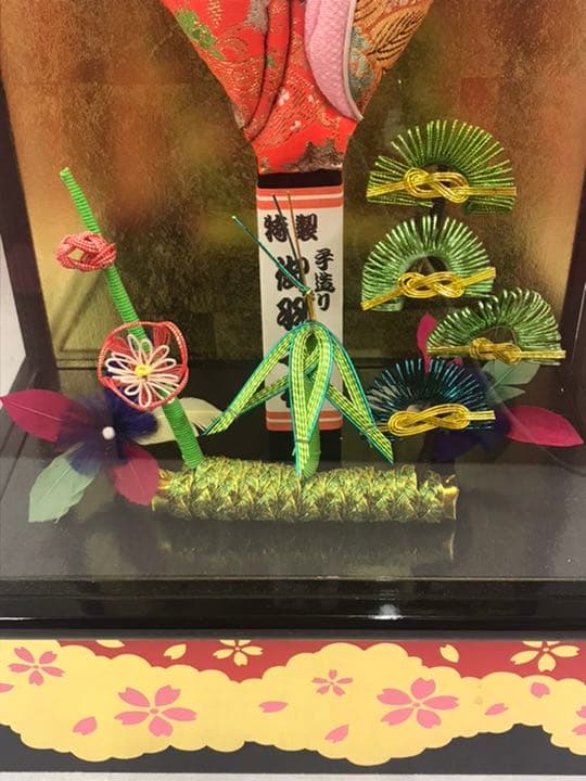 15号　夢寿美　羽子板　ガラスケース入