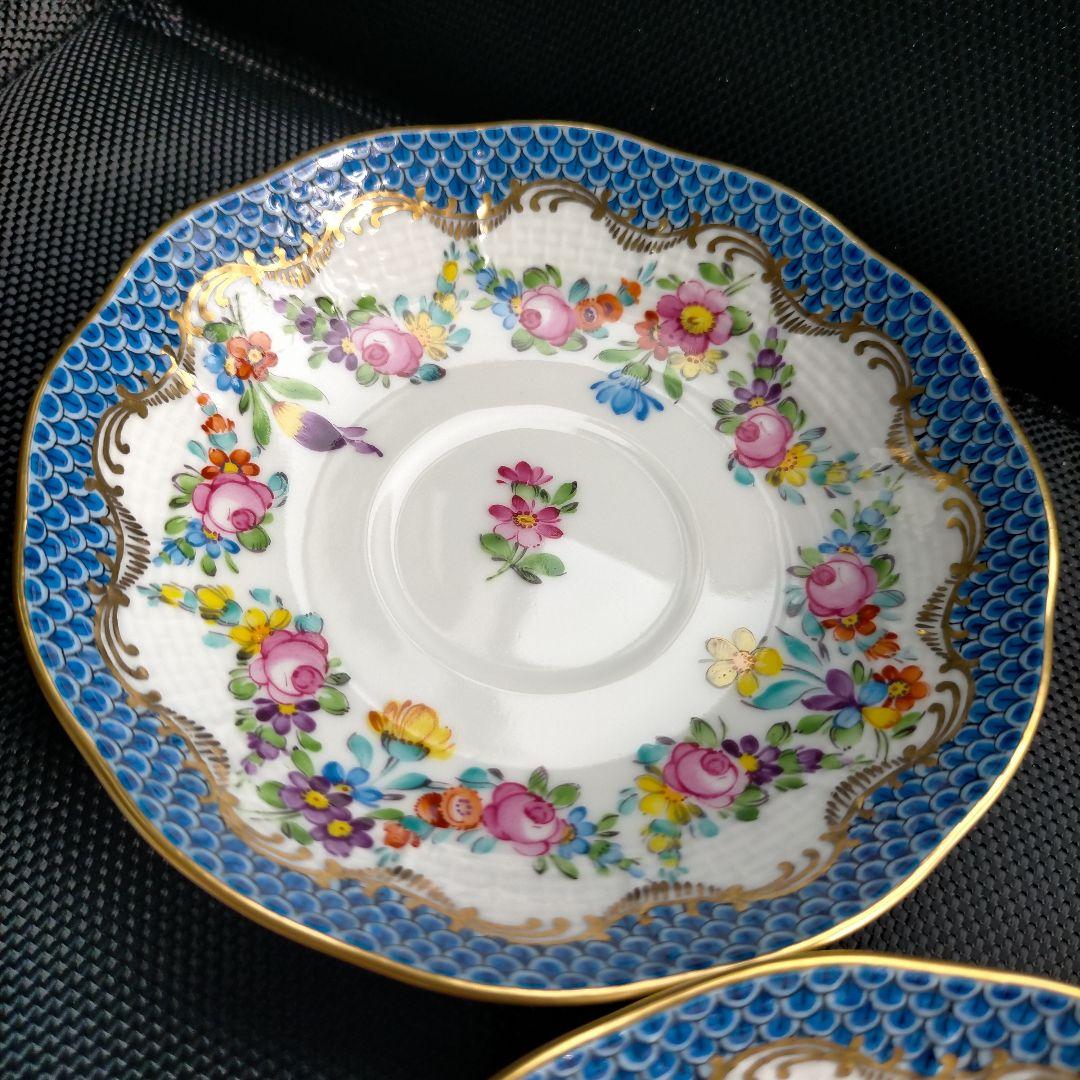 HEREND リヒテンシュタインブーケ ブルースケール カップ＆ソーサー