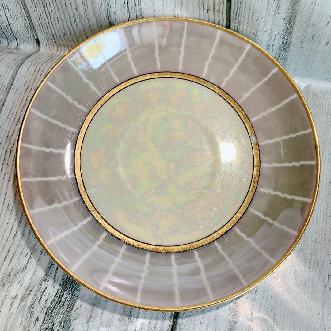 オールドノリタケ 花柄 金彩 ラスター ハンドペイントアンティーク 美