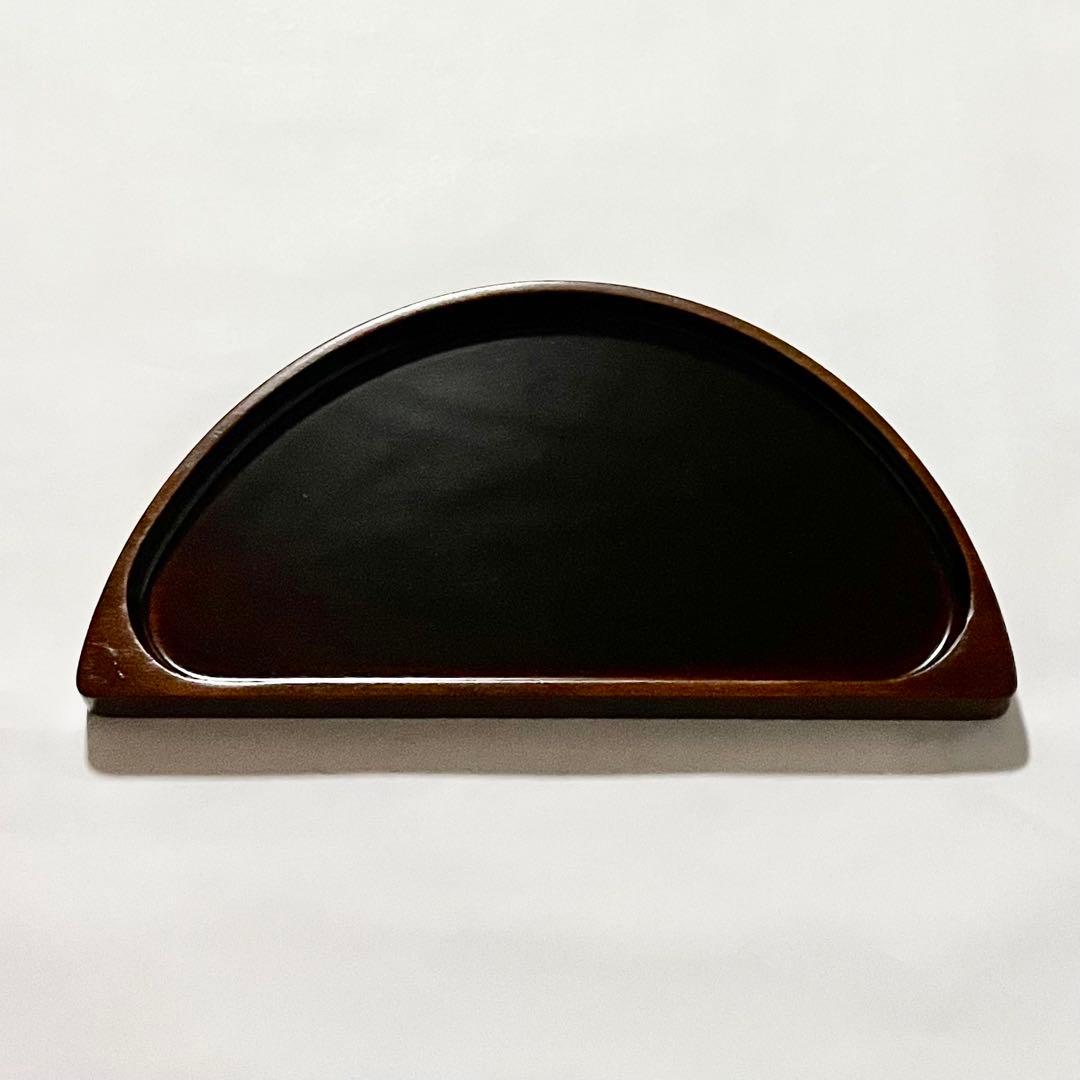 しこく彫　香川の漆器　天然木　うるし塗装　トレイ　八寸皿　６枚セット