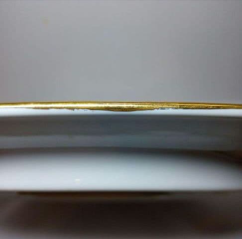 タイ製　ベンジャロン焼き　多色装飾 八角形陶器皿　大皿