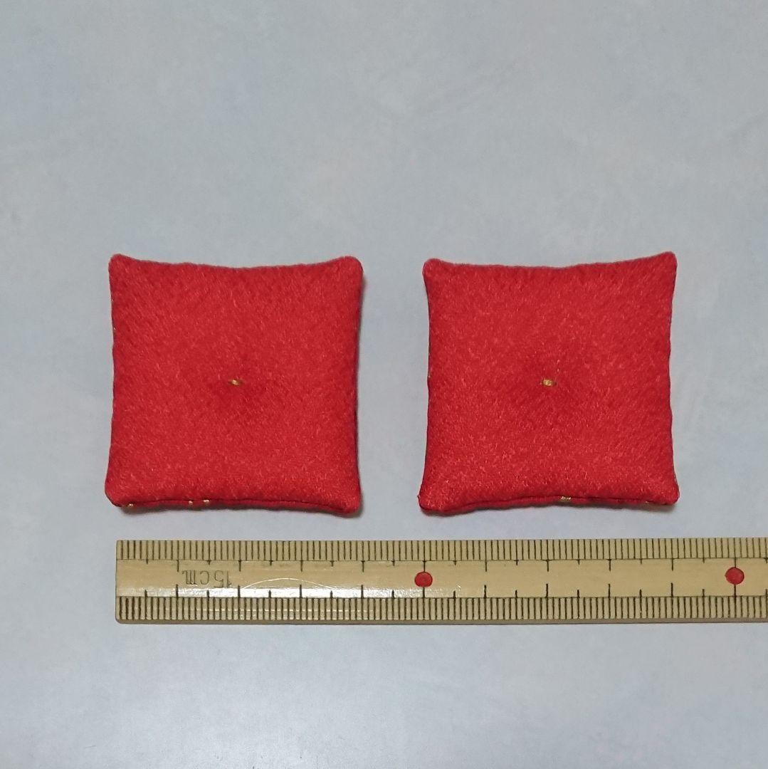 【チッチ様】ミニ座布団 置物用 オーダー分 ハンドメイド ミニチュア