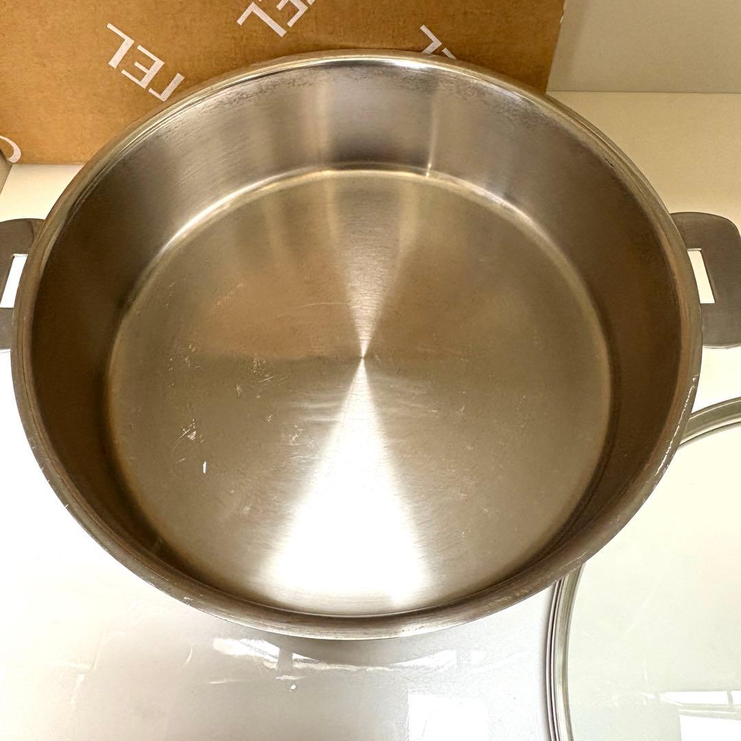 CRISTEL 浅鍋 チェリーテラス 24cm 未使用の蓋付き