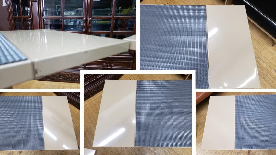 I11　未使用品　オカムラ　okamura　バタフライ式作業台キャスター付き2台