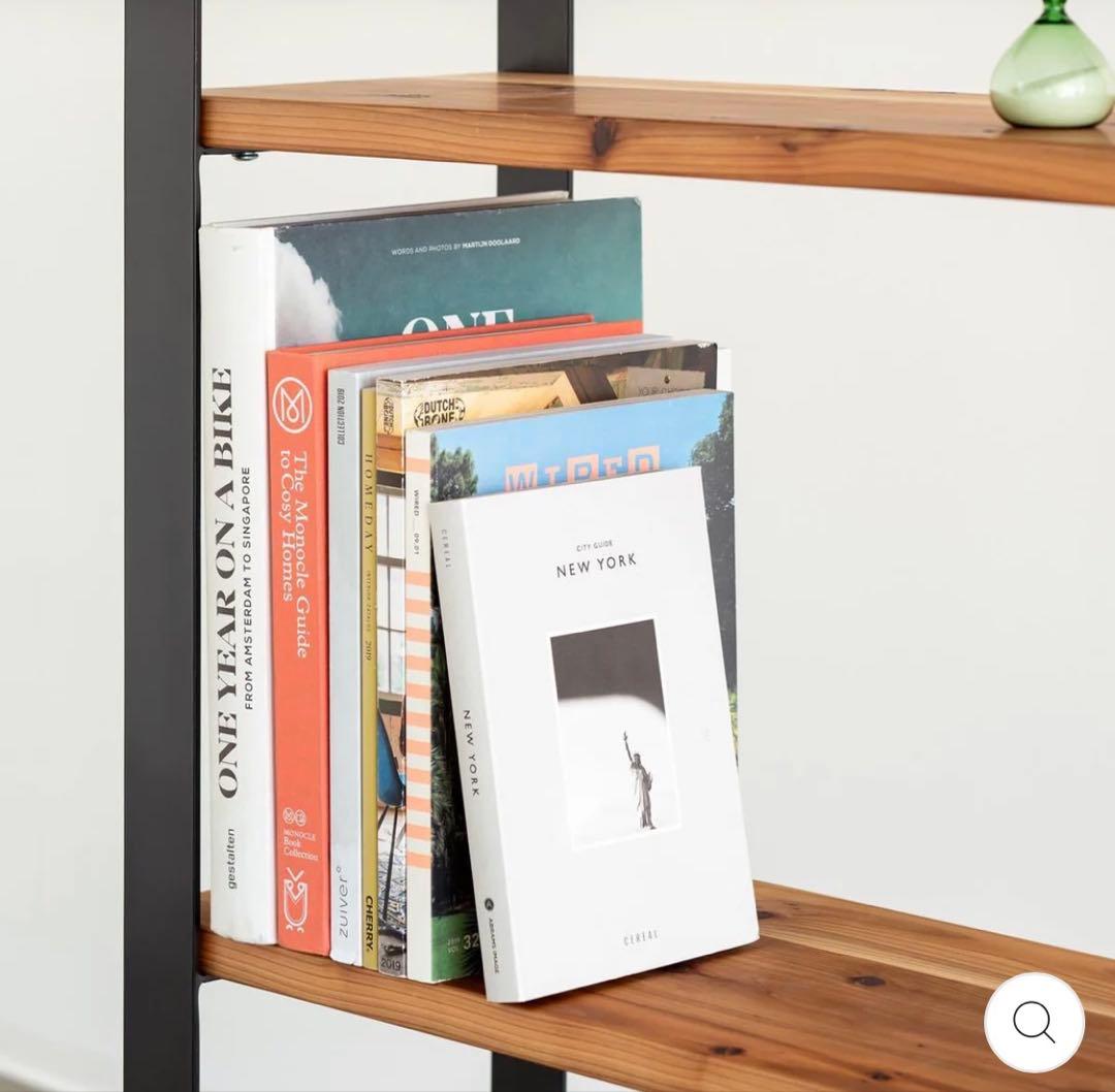 【美品】KANADEMONO THE SHELF 無垢杉ブラックスチール