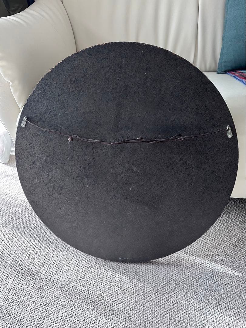 【昭和60年代】おしゃれ壁掛けミラー【双葉家具】