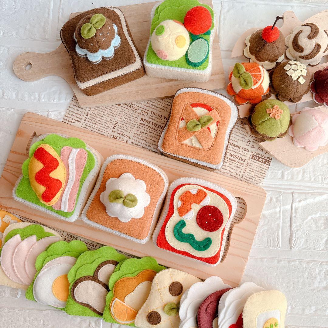 フェルトままごと 【オーダーページ】 トーストセット サンドイッチ