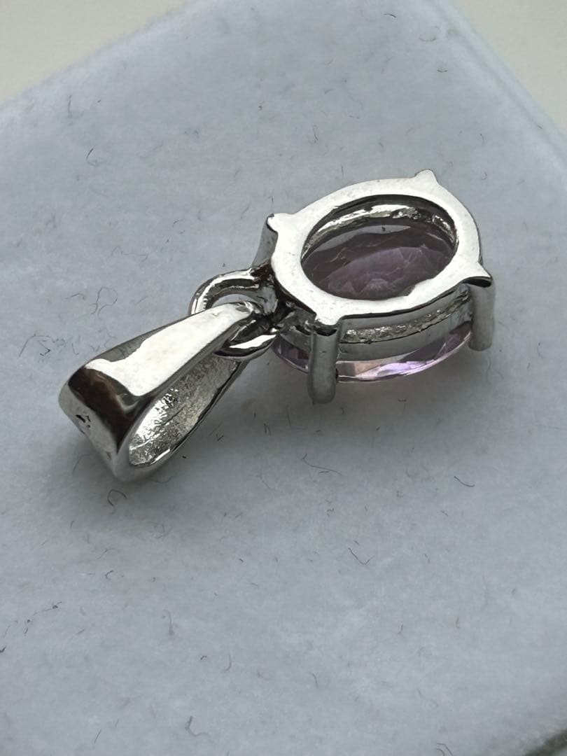 特価‼️トルマリン　オーバル　シルバーメッキ　ペンダント