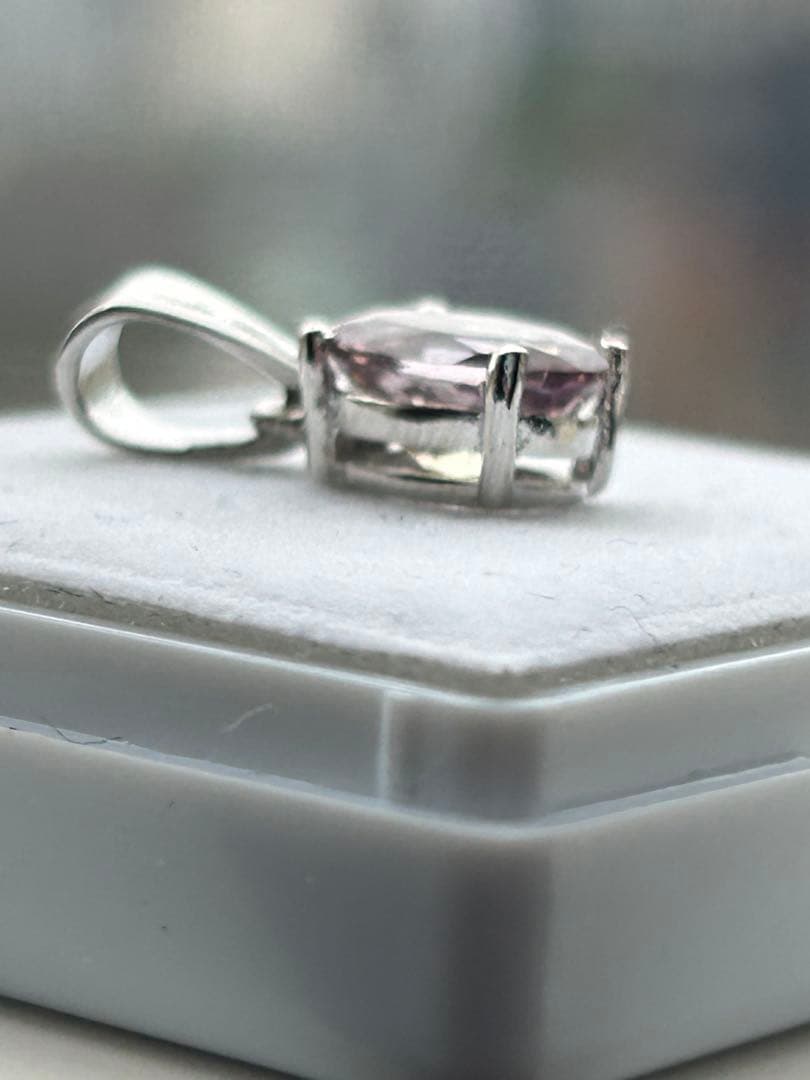 特価‼️トルマリン　オーバル　シルバーメッキ　ペンダント