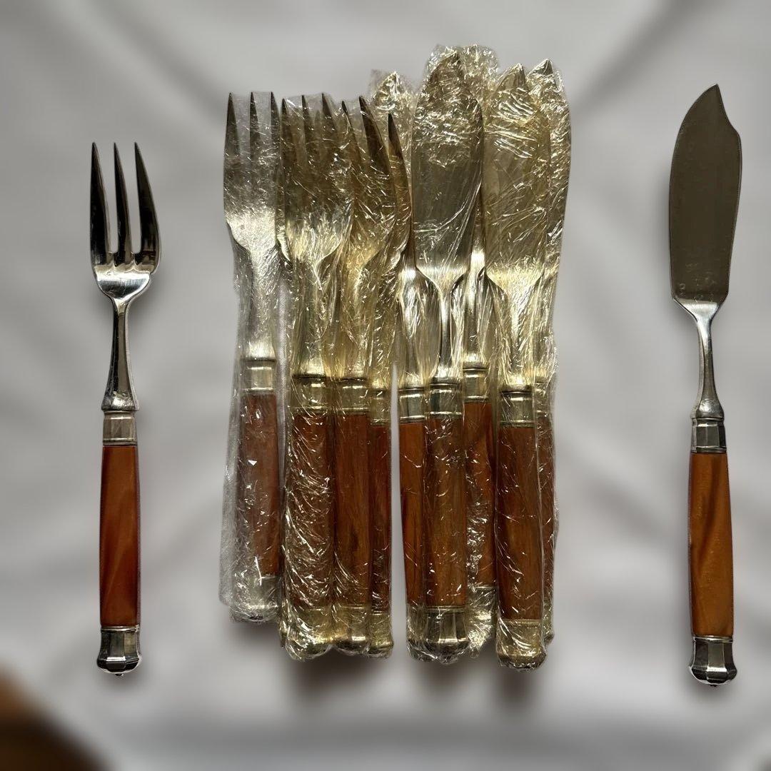 新品-稀少品 フランス製l Argente銀カトラリーセット1/2ダース