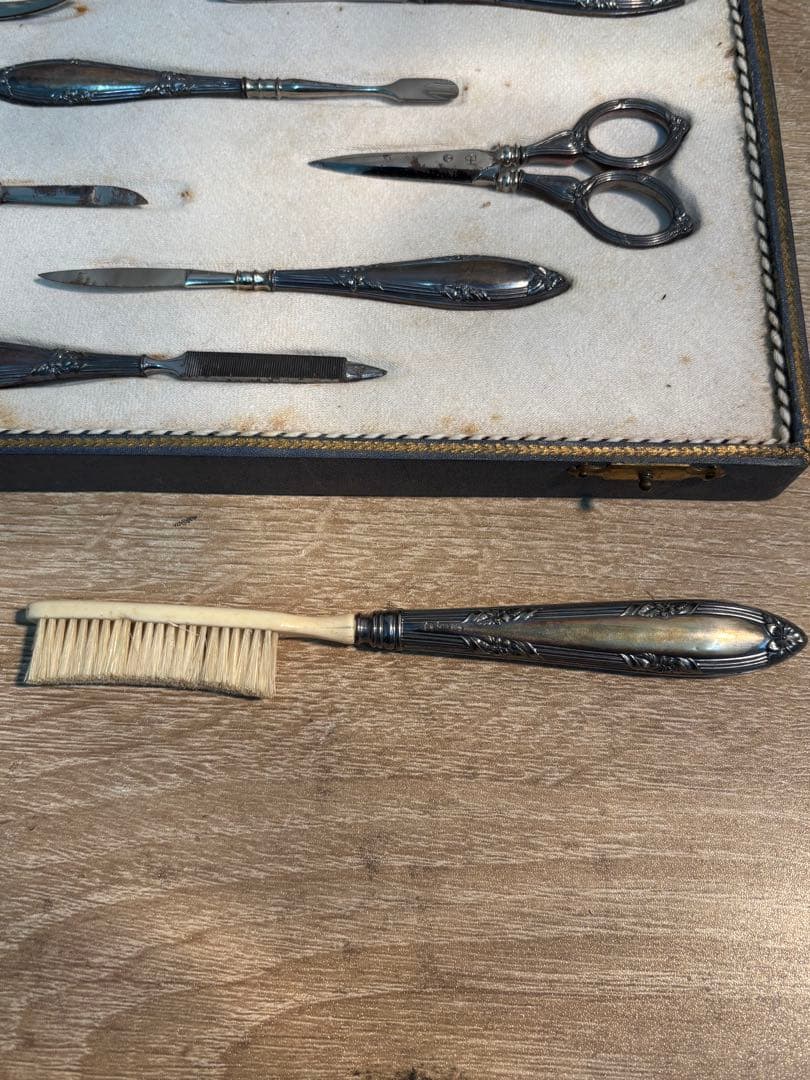 アンティーク アールデコ 1900年代 スターリングシルバー マニキュアセット