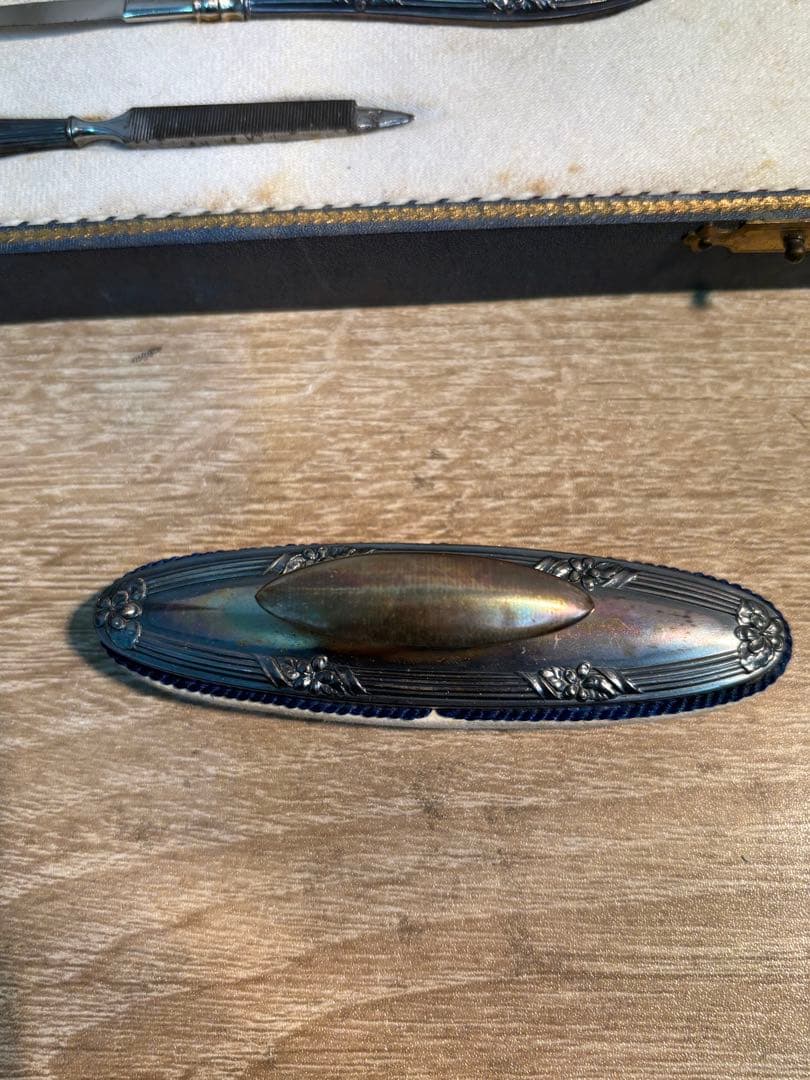 アンティーク アールデコ 1900年代 スターリングシルバー マニキュアセット