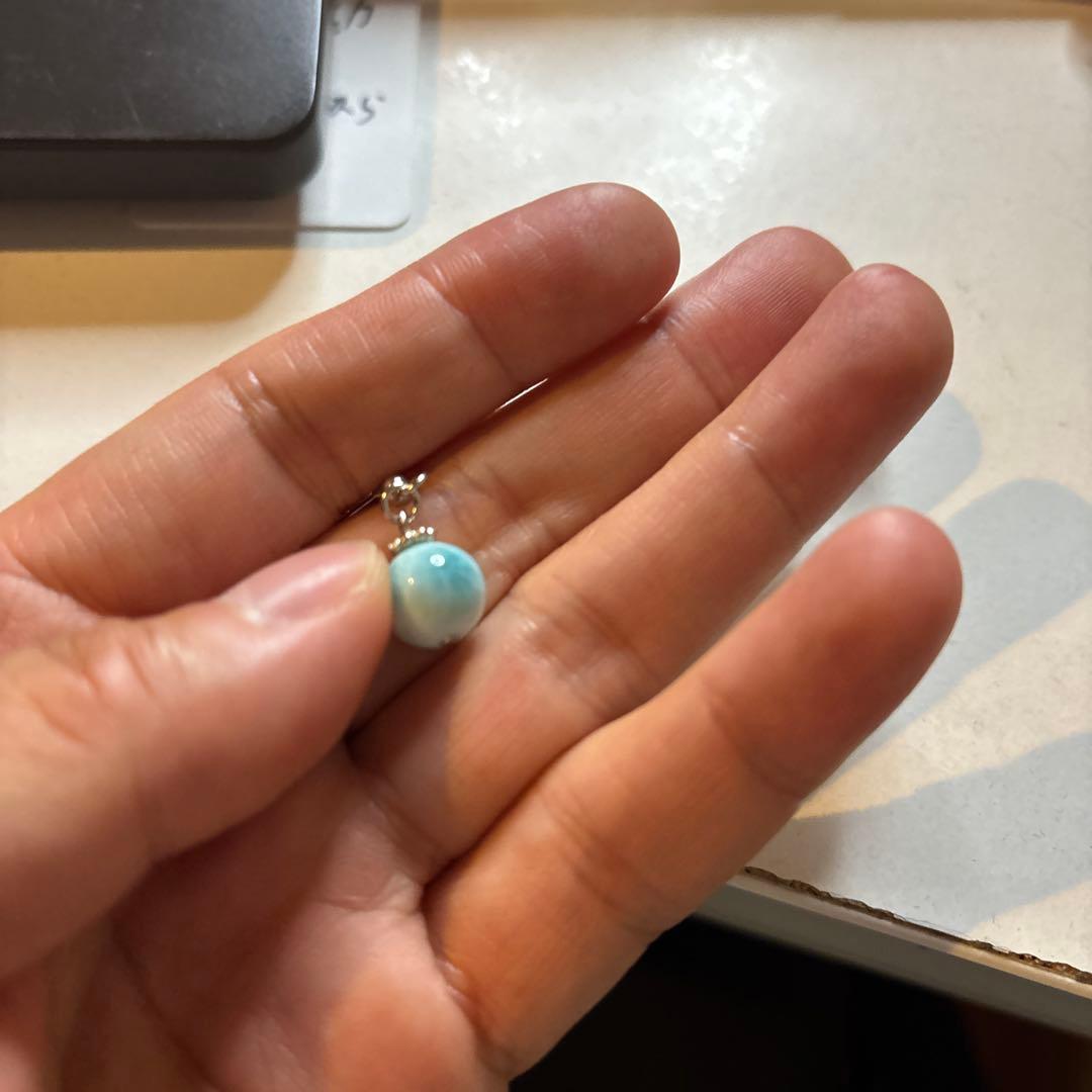 綺麗！ラリマーのピヤス！素敵！