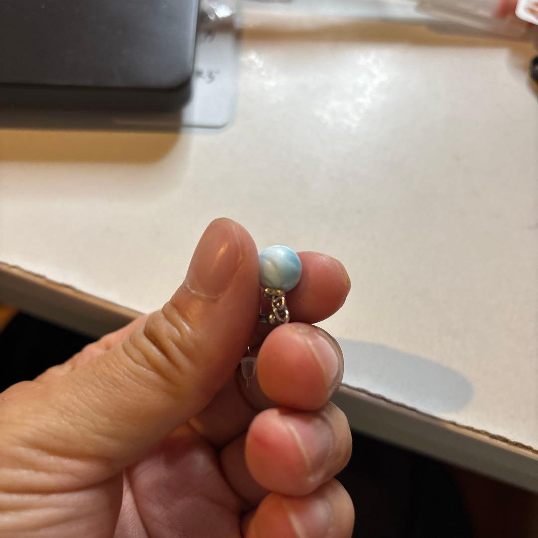 綺麗！ラリマーのピヤス！素敵！