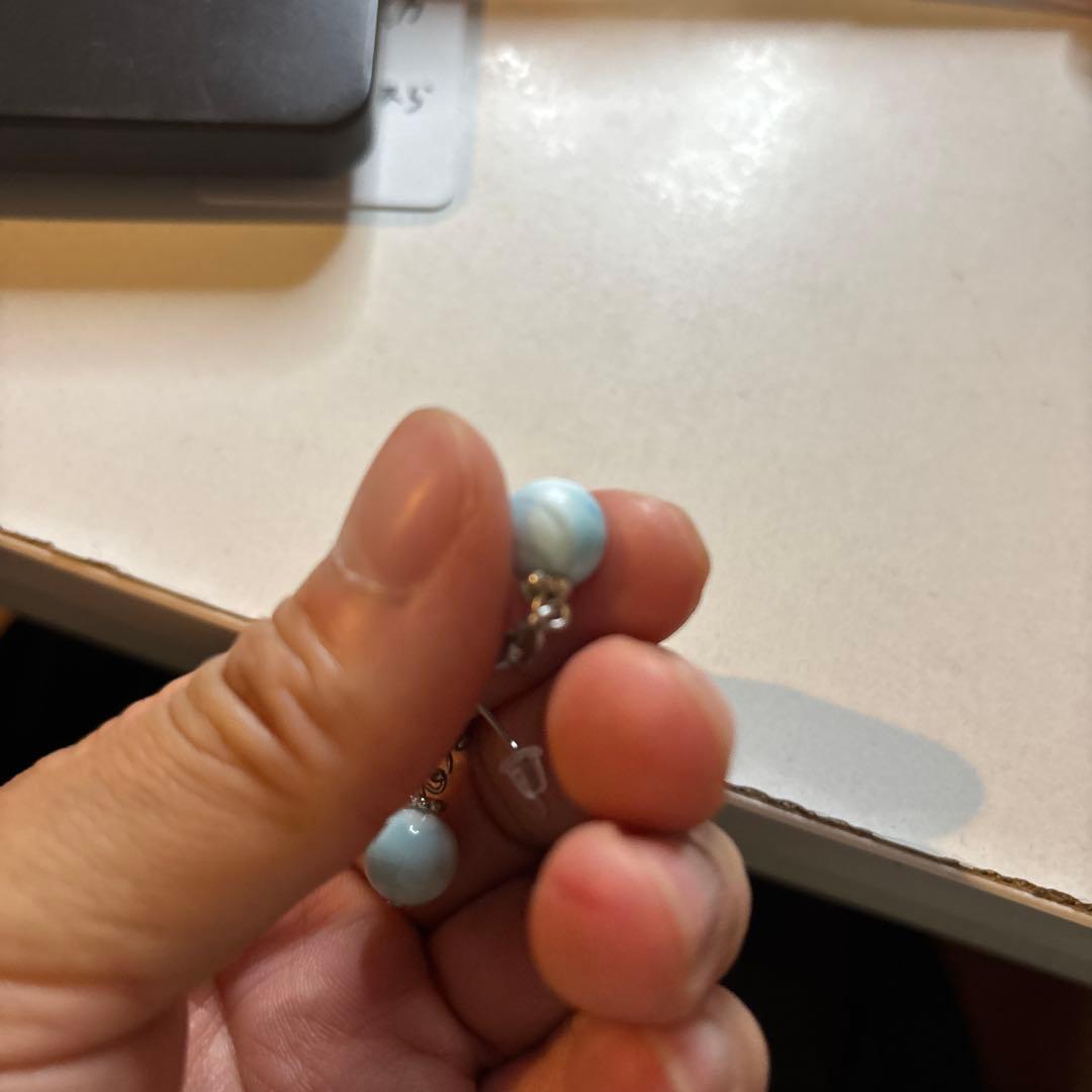 綺麗！ラリマーのピヤス！素敵！