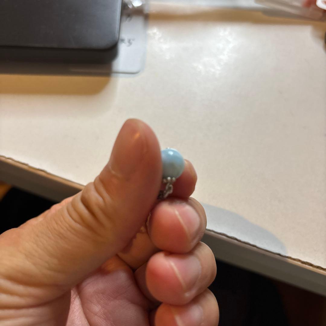 綺麗！ラリマーのピヤス！素敵！