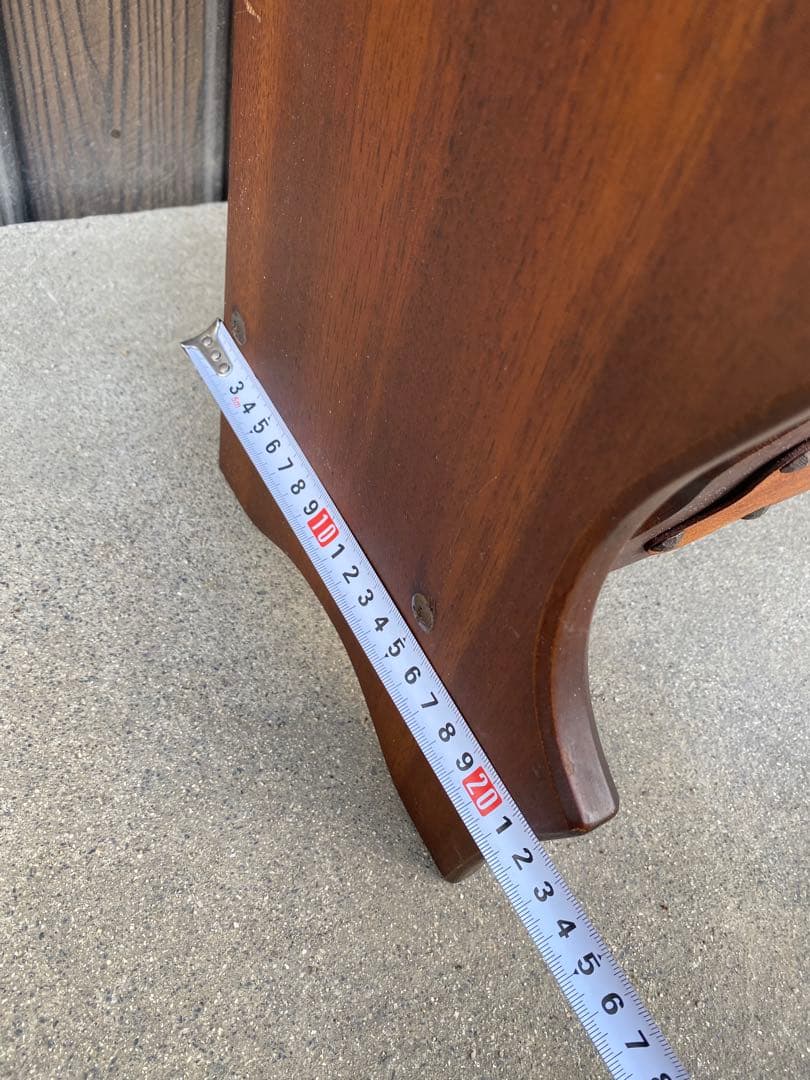 木製 2段　マガジンラック　レザー　アンティーク　ヴィンテージ