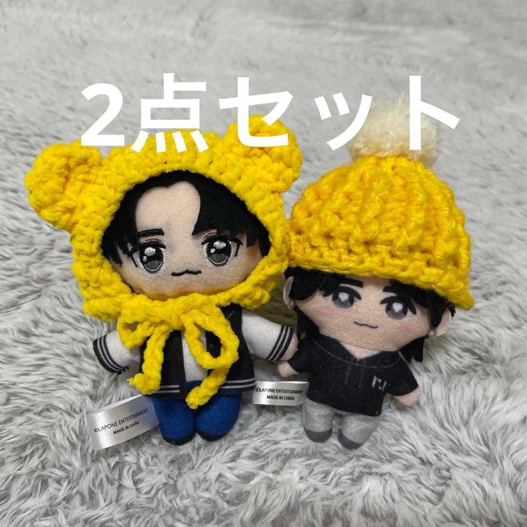 ちびぐるみ ニット帽セットぬい帽子 ぬい服 10㎝ かぷっこふれんず