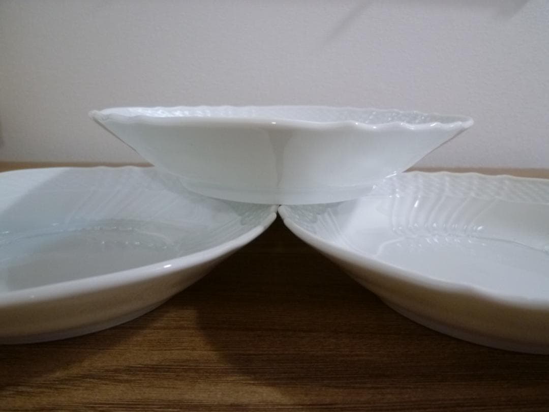 【リーリ】ベッキオホワイト 浅型 フルーツソーサー、6枚