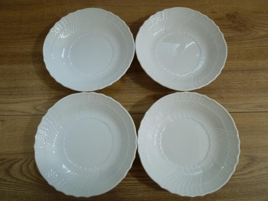 【リーリ】ベッキオホワイト 浅型 フルーツソーサー、6枚