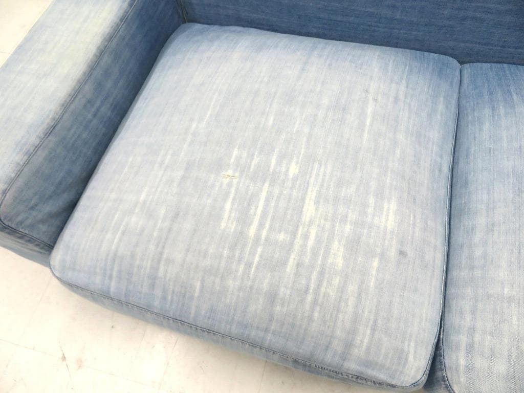 展示品　ジャーナルスタンダードファニチャー　デニム　3人掛けソファ　モダン