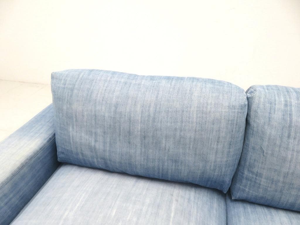 展示品　ジャーナルスタンダードファニチャー　デニム　3人掛けソファ　モダン