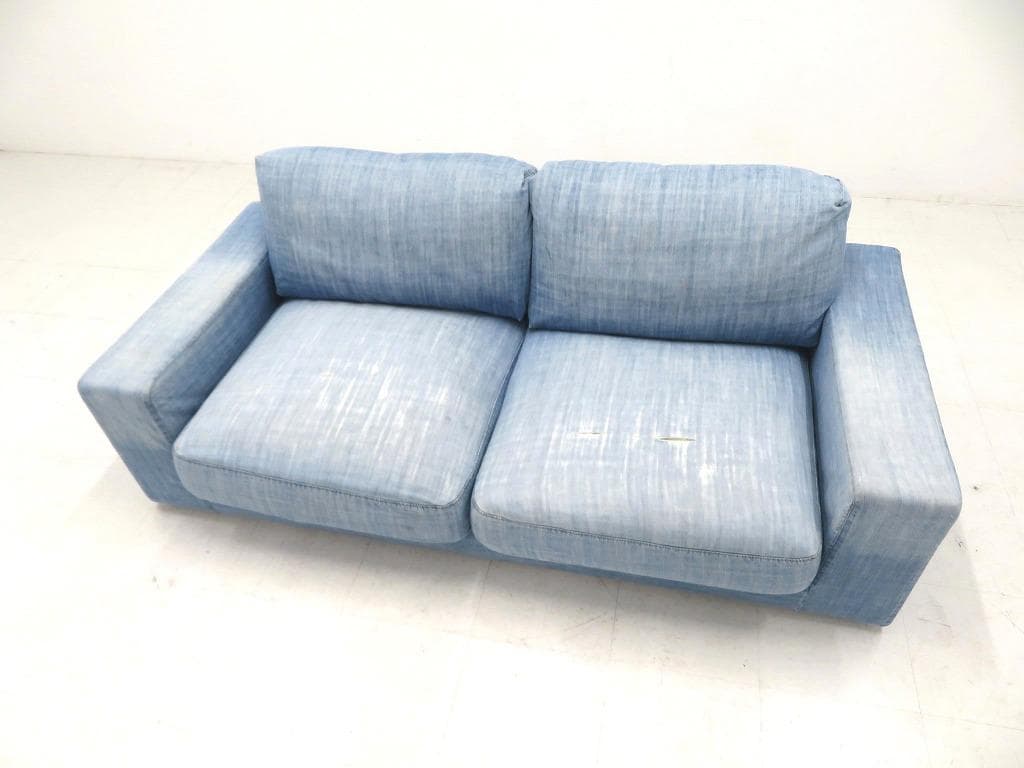 展示品　ジャーナルスタンダードファニチャー　デニム　3人掛けソファ　モダン