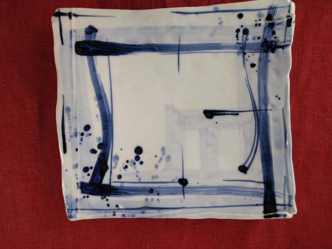 ♦ブロが選ぶ【高級皿・人気の美濃焼・ 庄右ェ門作】デザイン【扇型超特大皿】３皿