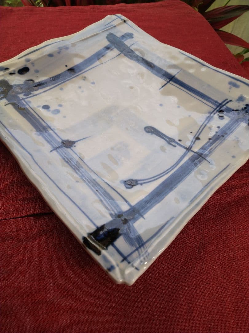 ♦ブロが選ぶ【高級皿・人気の美濃焼・ 庄右ェ門作】デザイン【扇型超特大皿】３皿