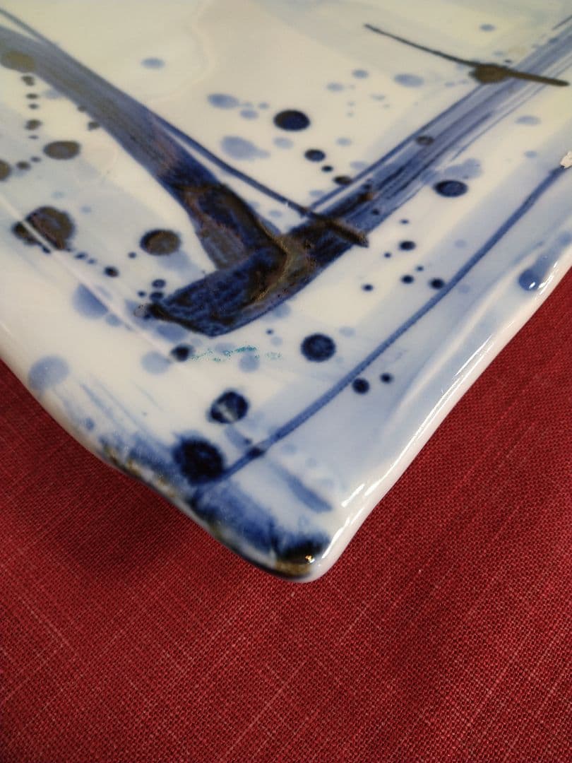 ♦ブロが選ぶ【高級皿・人気の美濃焼・ 庄右ェ門作】デザイン【扇型超特大皿】３皿