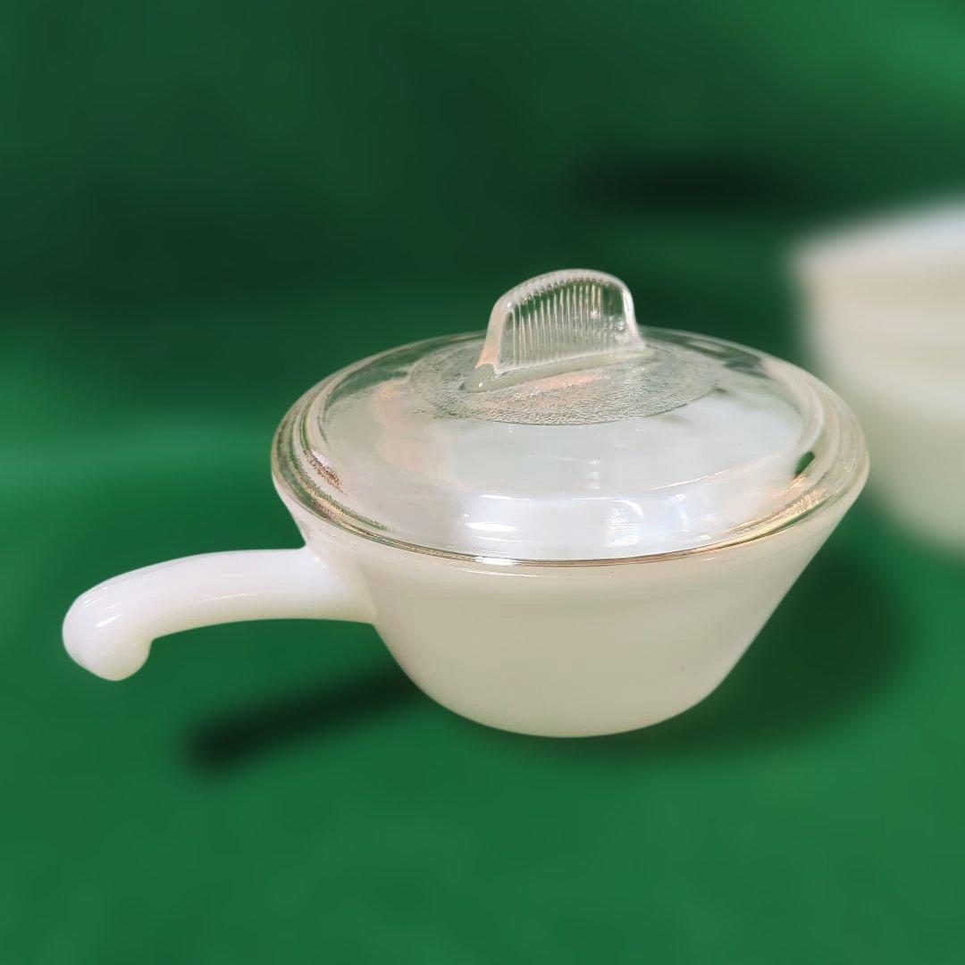 ファイヤーキング ワンハンドル 花模様3個セット 蓋付無地1個の 4個セット