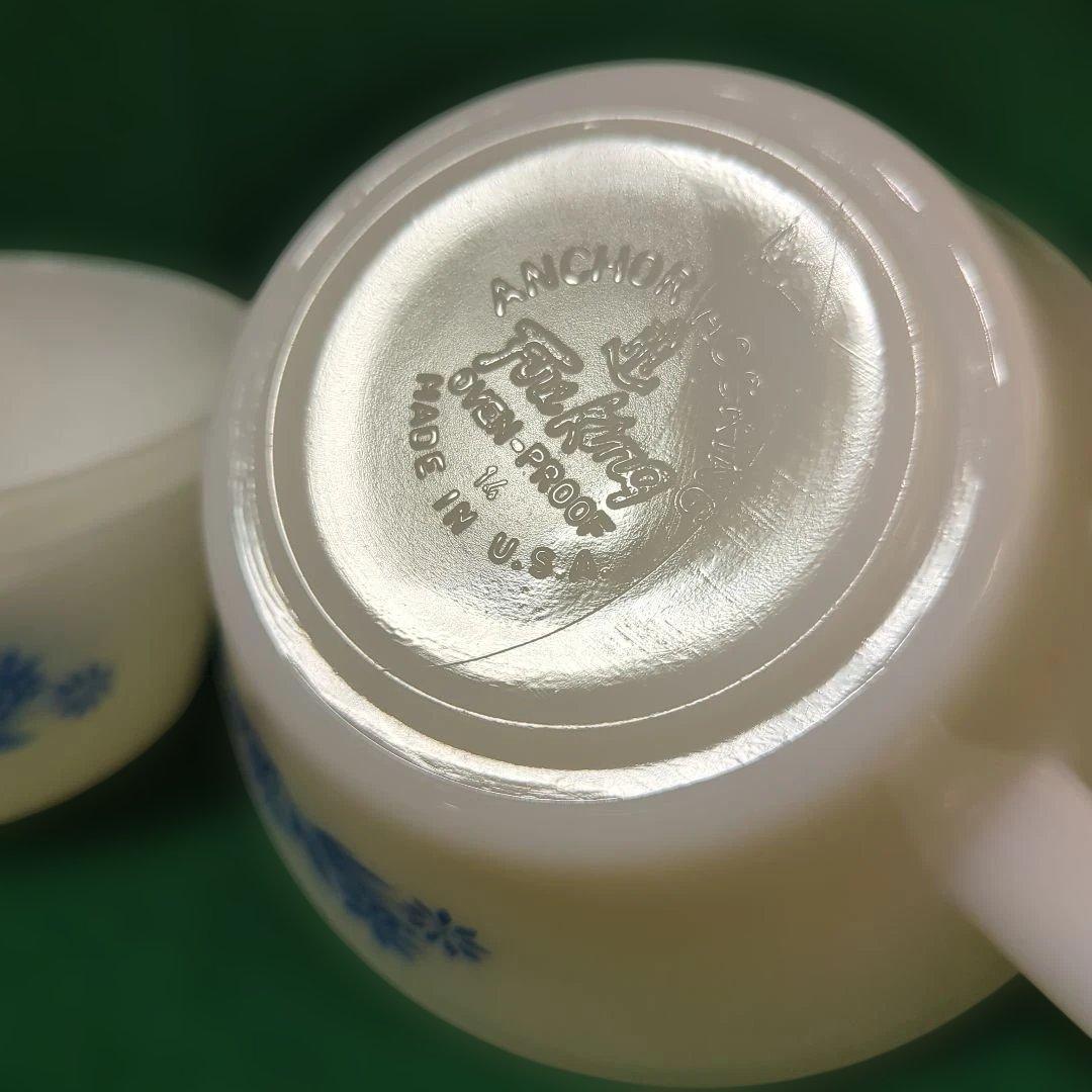 ファイヤーキング ワンハンドル 花模様3個セット 蓋付無地1個の 4個セット