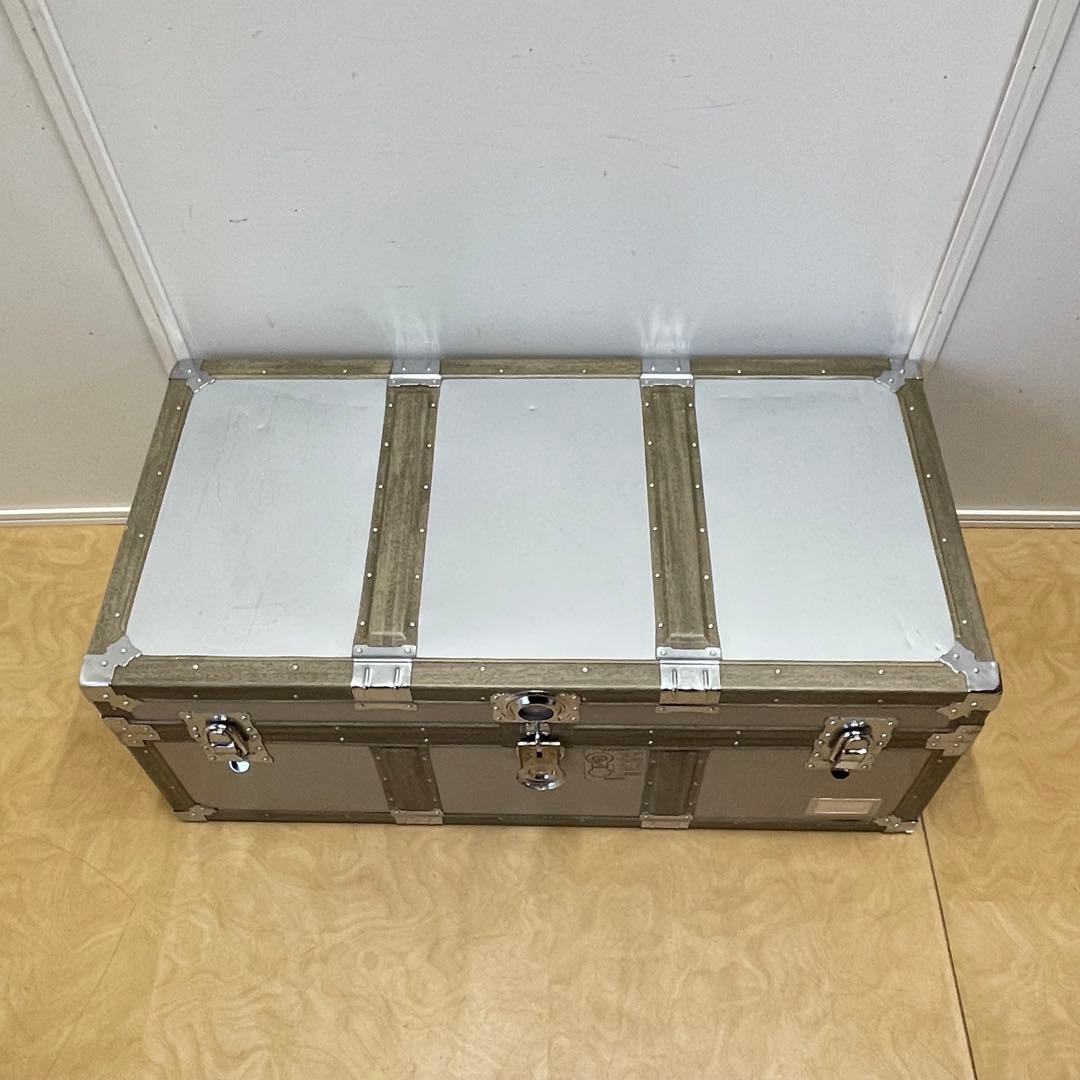 ビンテージ アルミ トランク 船舶 収納 箱 ケース ボックス アンティーク