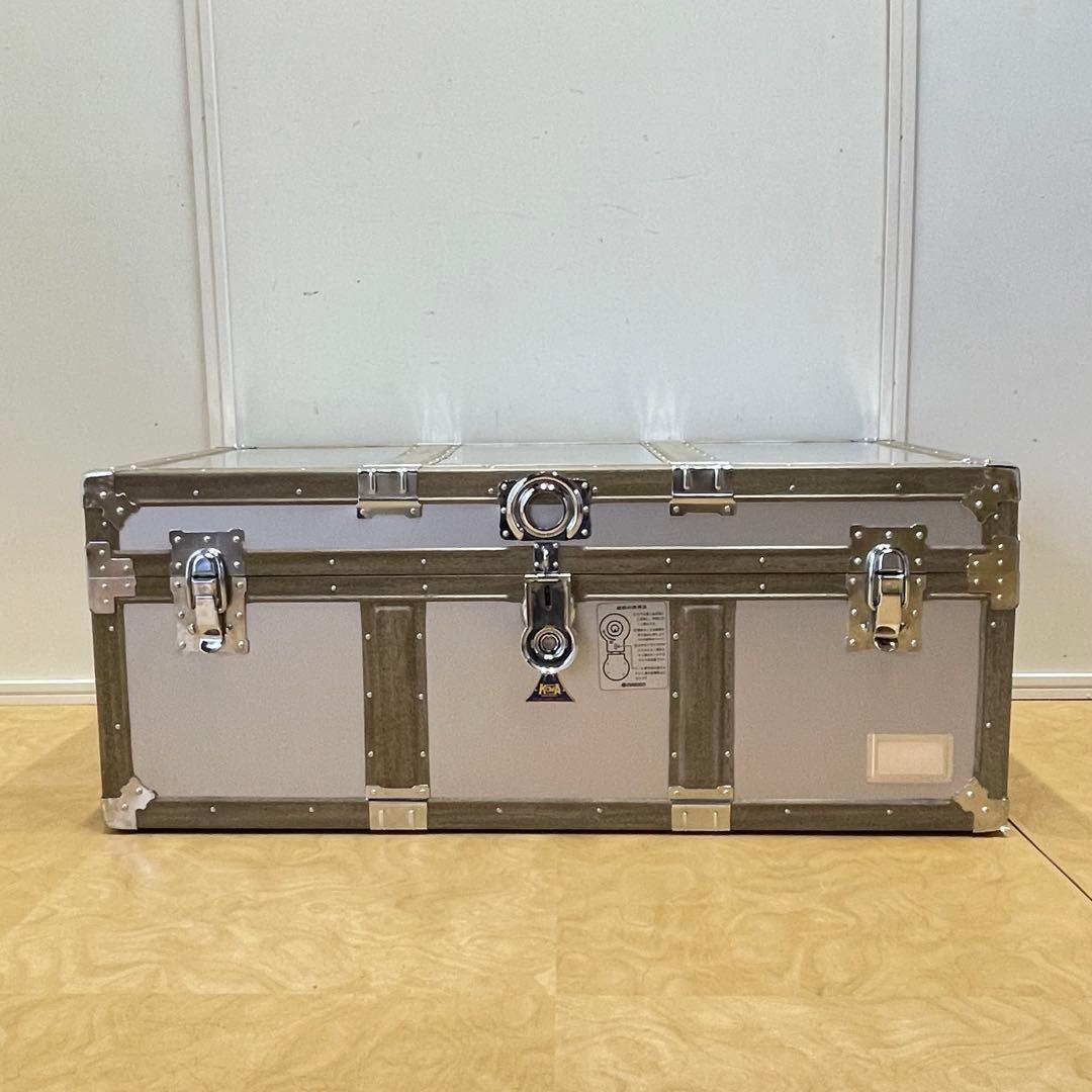 ビンテージ アルミ トランク 船舶 収納 箱 ケース ボックス アンティーク