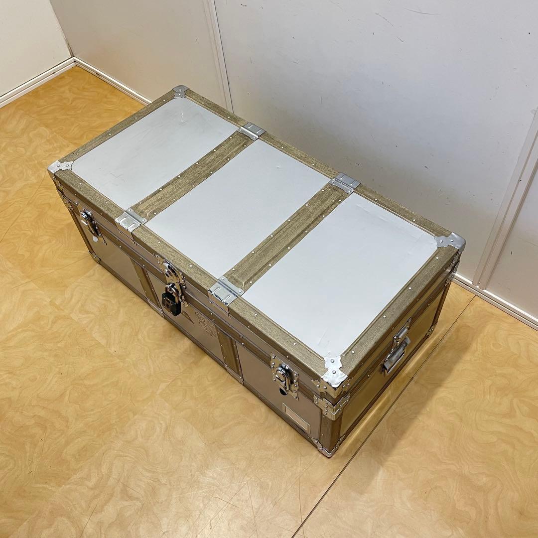 ビンテージ アルミ トランク 船舶 収納 箱 ケース ボックス アンティーク
